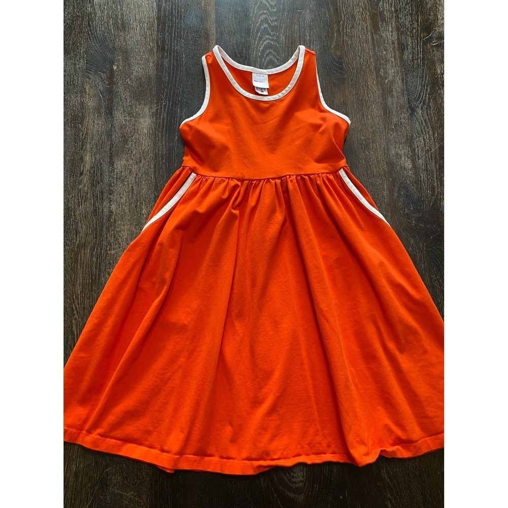 Casual Sleeveless Hanna Andersson Twirl Dress Size 8 Red Cotton